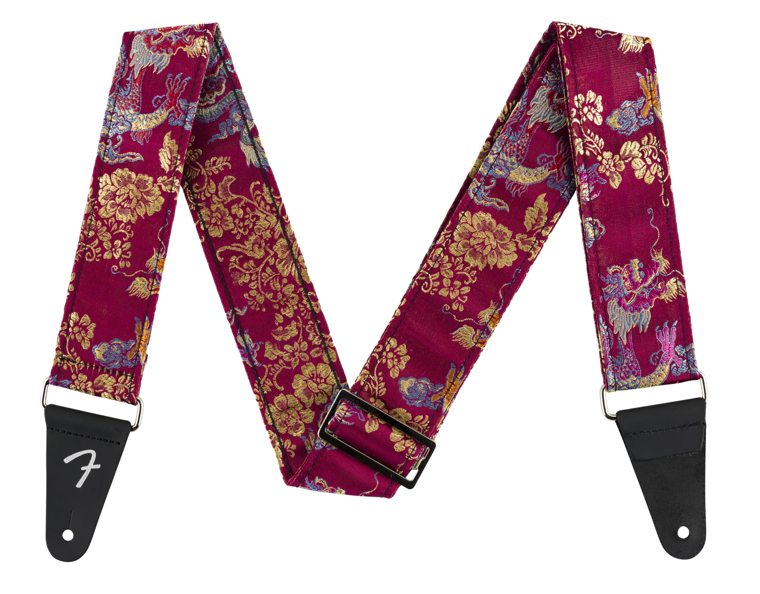 

Fender Сатиновый ремешок Dragon Made in USA, винный, винный