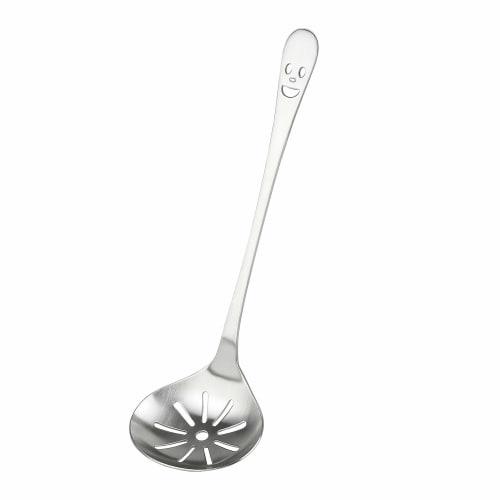 

Pearl Metal Ladle, 18-8 Stainless Steel, Tabletop, Perforated, Smiley, B-2052, Silver