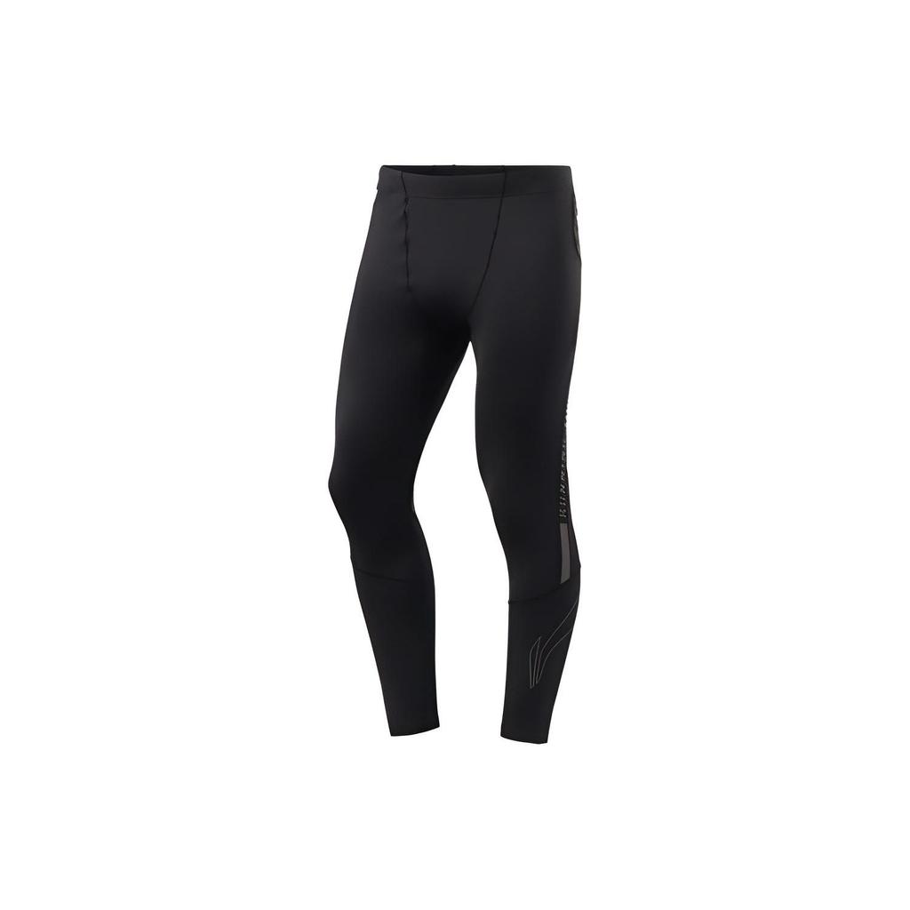 Li Ning Running Series Woven Tight Fitness Sports Long Pants Men Bottoms Black AULQ009-1