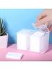1pc-Nail Towel Storage Box Cotton Pad Storage Box Independent Double Grid Nail Wash Towel Storage Tube Cotton Swab Storage Box