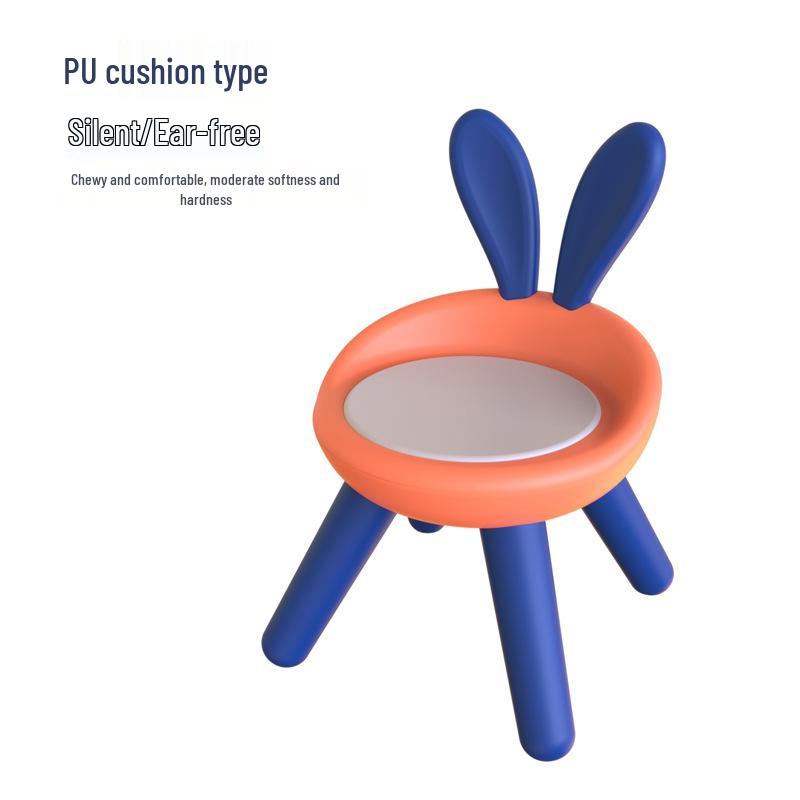 Children's Cute Squeaky Stool with Backrest - Ideal for Dining, Play, and Kindergarten