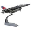 1:72 Scale F-16D Attack Plane Metal Die-Cast Airplane, Includes Alloy Stand for Commemorate Collect