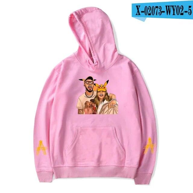 Anuel AA Printed Hoodies Sweatshirt Coat Real Hasta La Muerte casual Tracksuit Costume Unisex Women Clothing Anime Pullover Hoodie