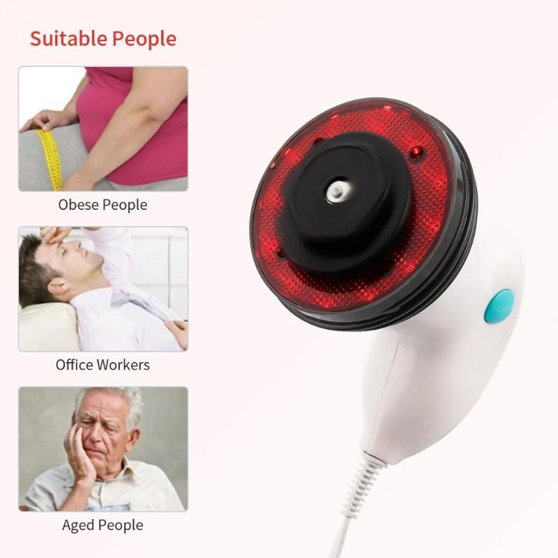 2026 New 4-IN-1 Electric Body Massager Muscles Relaxation Massage Roller Ball Massage Head Wave Massage Head Body Machine Body Masajeador