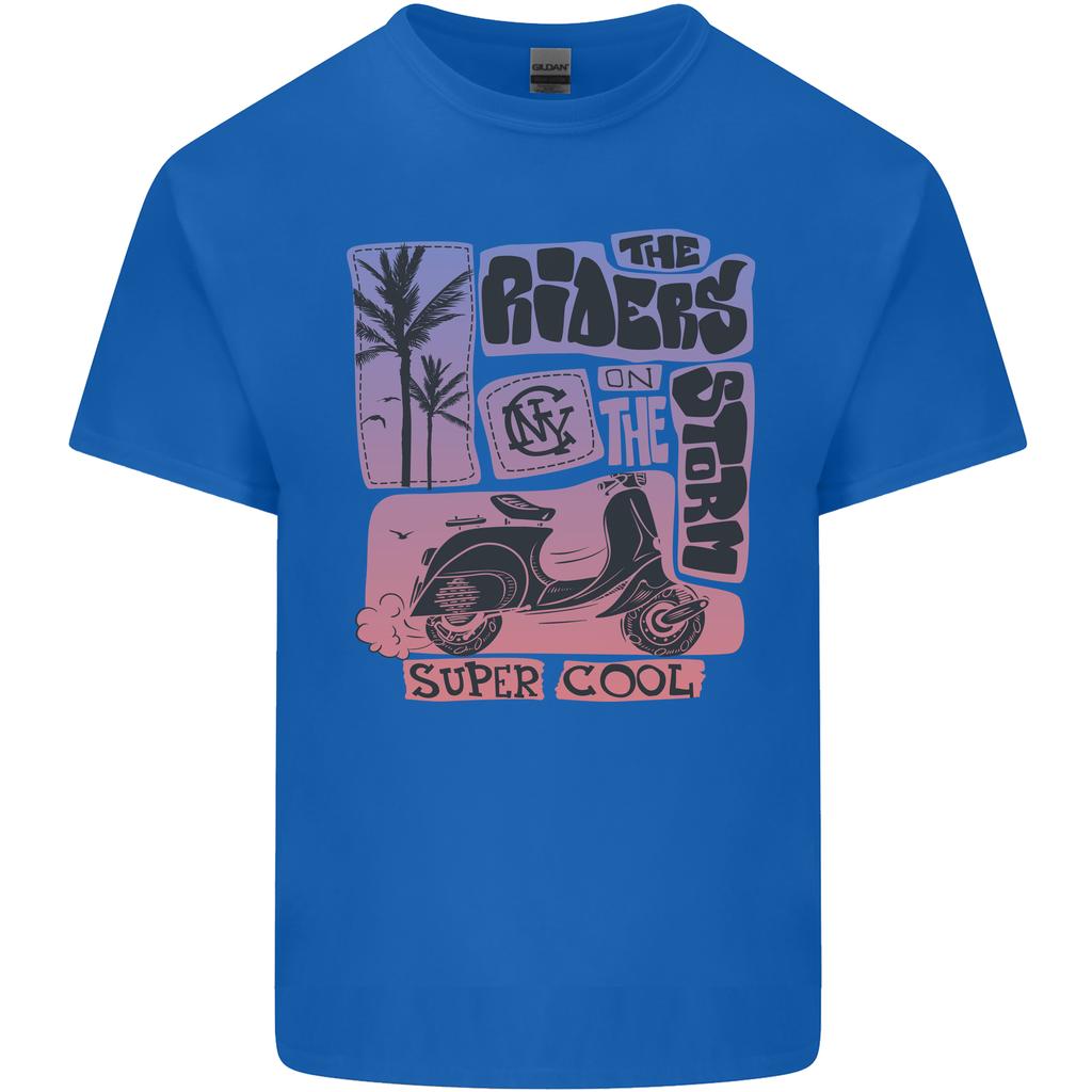 Scooter the Riders on the Storm Motorbike Unisexs Light Cotton TShirt