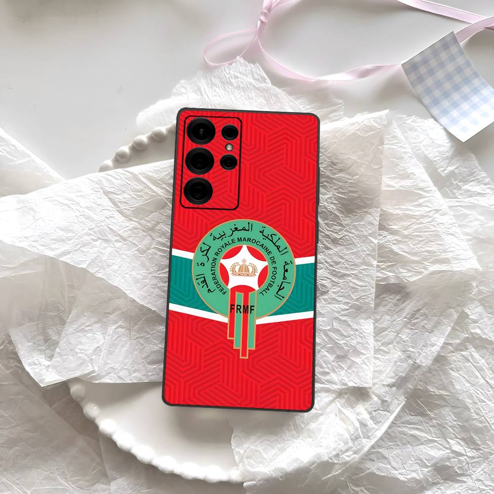 Maroko M-Marocká vlajka Pouzdro na telefon Pro Samsung S 24 Fe 25 Ultra Plus 20 Lite 21 30 22 23 24 22 Ultra 5G Fundas
