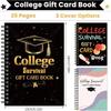College Gift Card Book Graduation Gift Card Book College Survival Booklet Organizer School Birthday Care Package Cash Holder