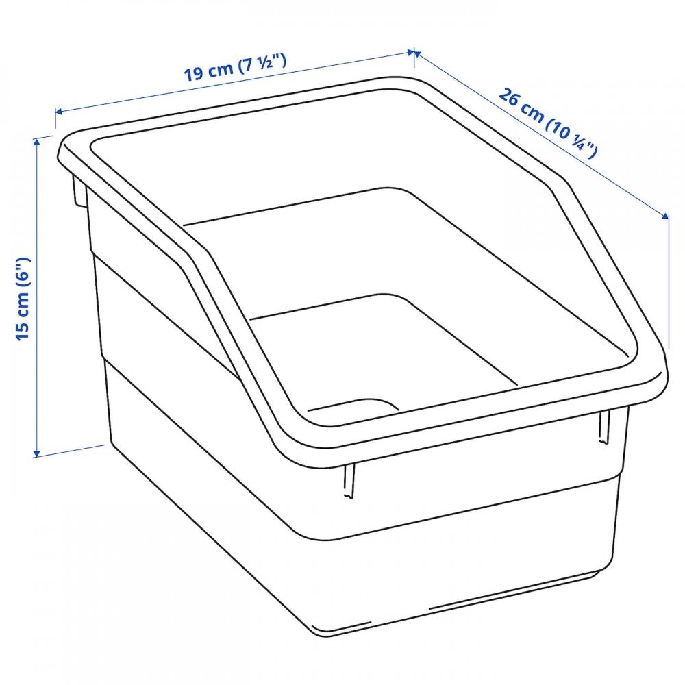 IKEA Caja SOCKERBIT rosa 19x26x15 cm comprar a buen precio