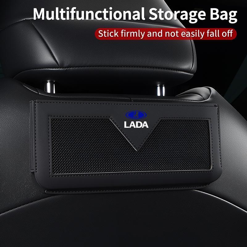 Car interior gadgets Leather Storage Pouch For Lada Priora Sedan Sport Kalina Granta Vesta Niva Largus Vaz Samara 2110 PP27