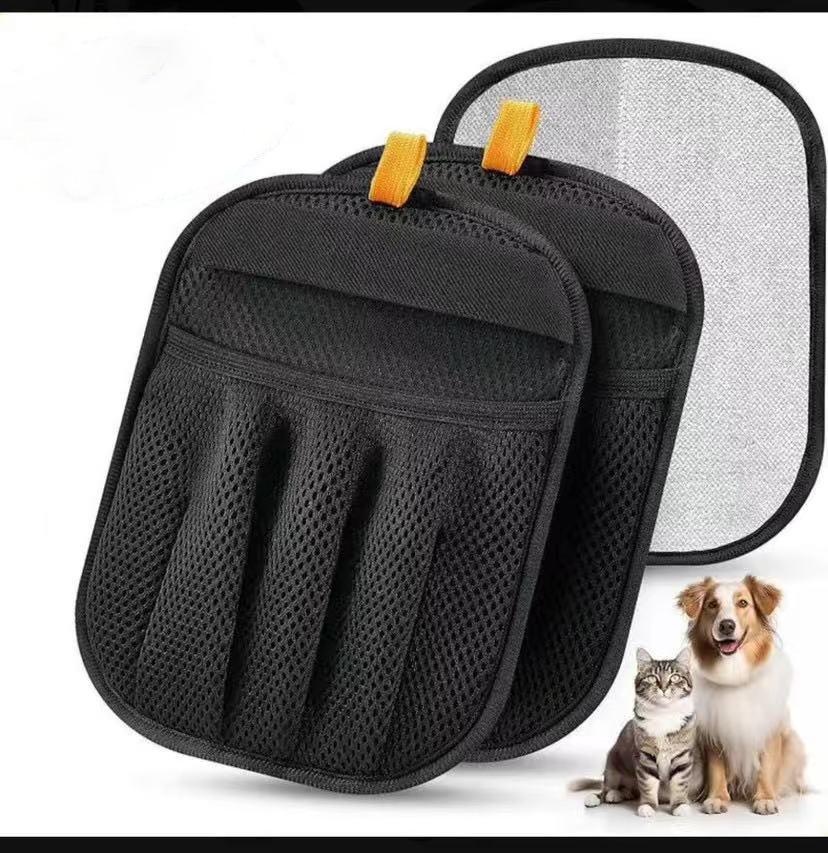 Pet Hair Removal Gloves with Double-Sided Bristles - Essential for Cat and Dog Owners