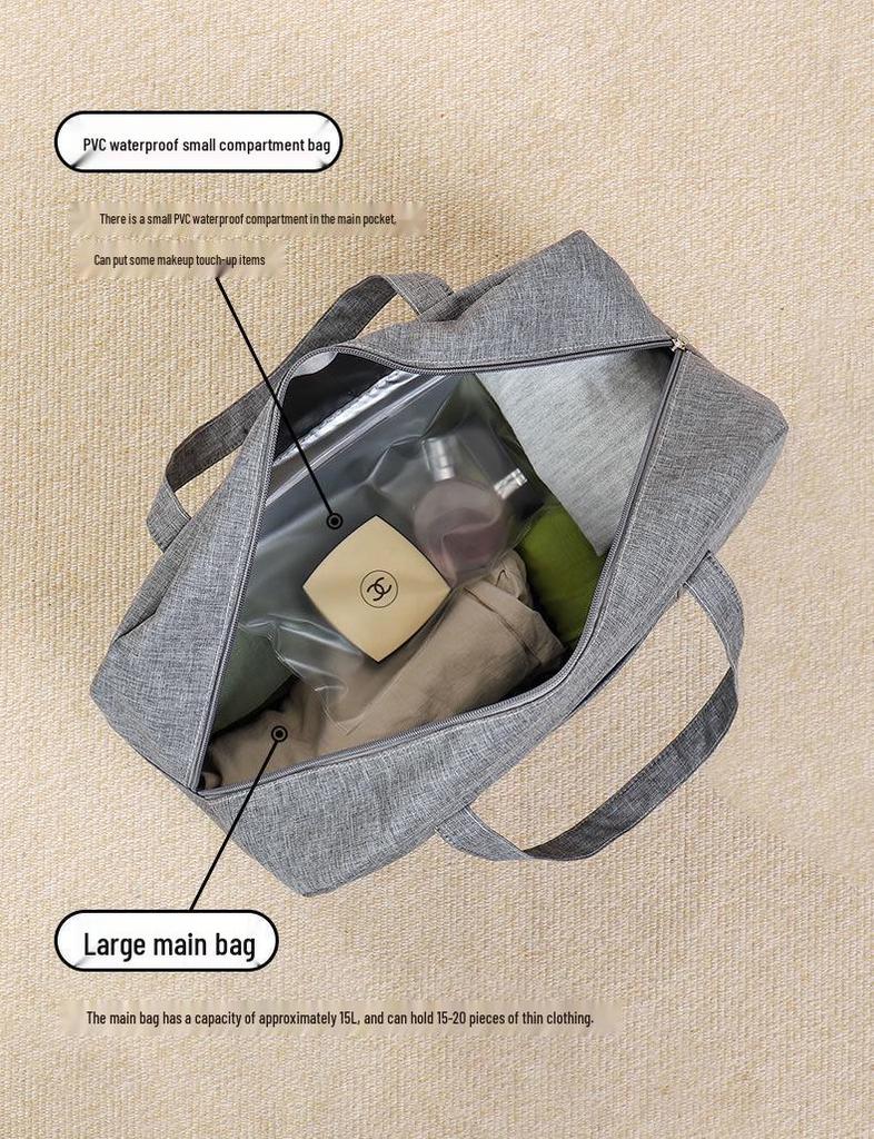 Trolley Sleeve Travel Bag: Portable, Waterproof, Unisex, Wet/Dry Separation, Fitness Equipment Wash Bag