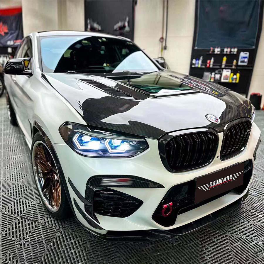BMW X3M/X4M F97/F98/G01/G02 Carbon Fiber Transparent Engine Hood Cover