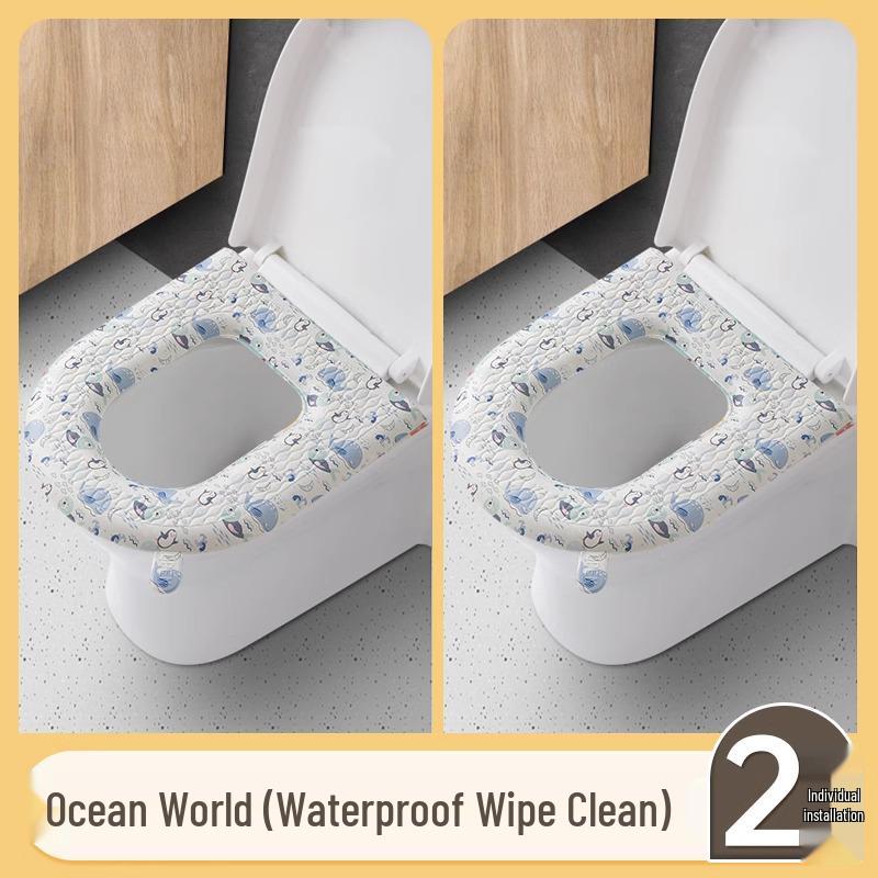 Vodotěsný EVA polštář na WC sedátko s madly - Roztomilý, Antibakteriální, Univerzální velikost pro všechna roční období