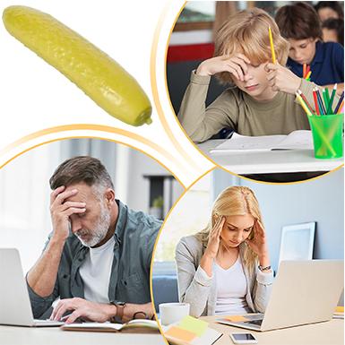 1PC Cucumber Shaped Squeezed Toy Creatively Gift For Kid Adult Sensory Playful Toy Realistic Interesting Decompression Toy