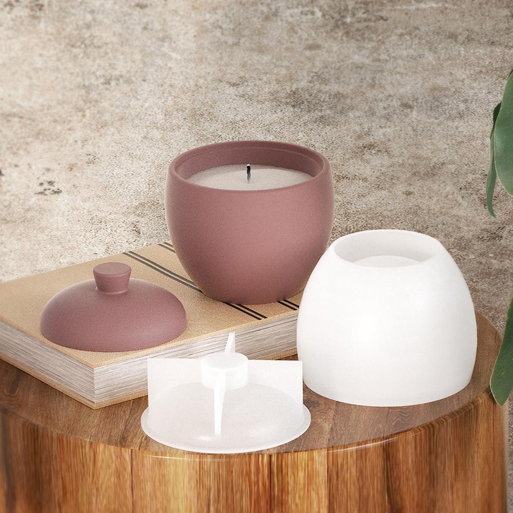 Pear Shape Silicone Mold Flower Planter Mold Flowerpot Resin Mould Bead Storage Box Molds Candle Cup Decorative Mold