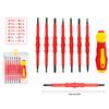 Electrician Repair Tools Kit 13pcs 1000V Changeable Insulated Screwdrivers Set with Magnetic Slotted Phillips Pozidriv Torx Bits