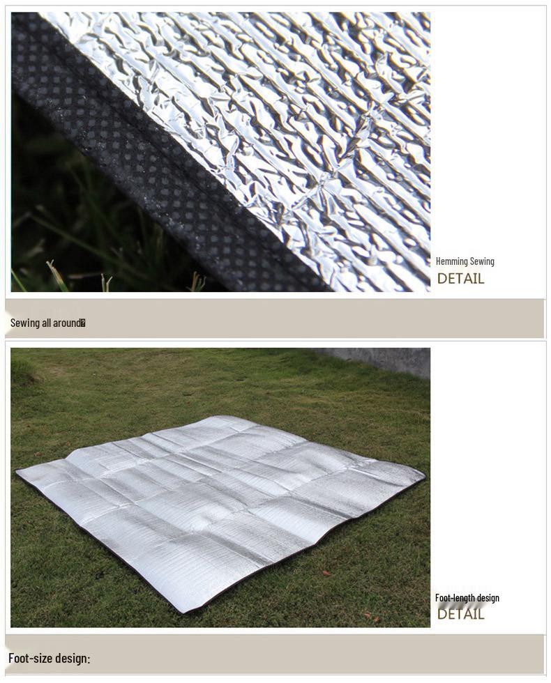 Hui Ling Yang Outdoor Aluminum Foil Moisture-proof Mat - Picnic, Beach, Camping Sleeping Pad