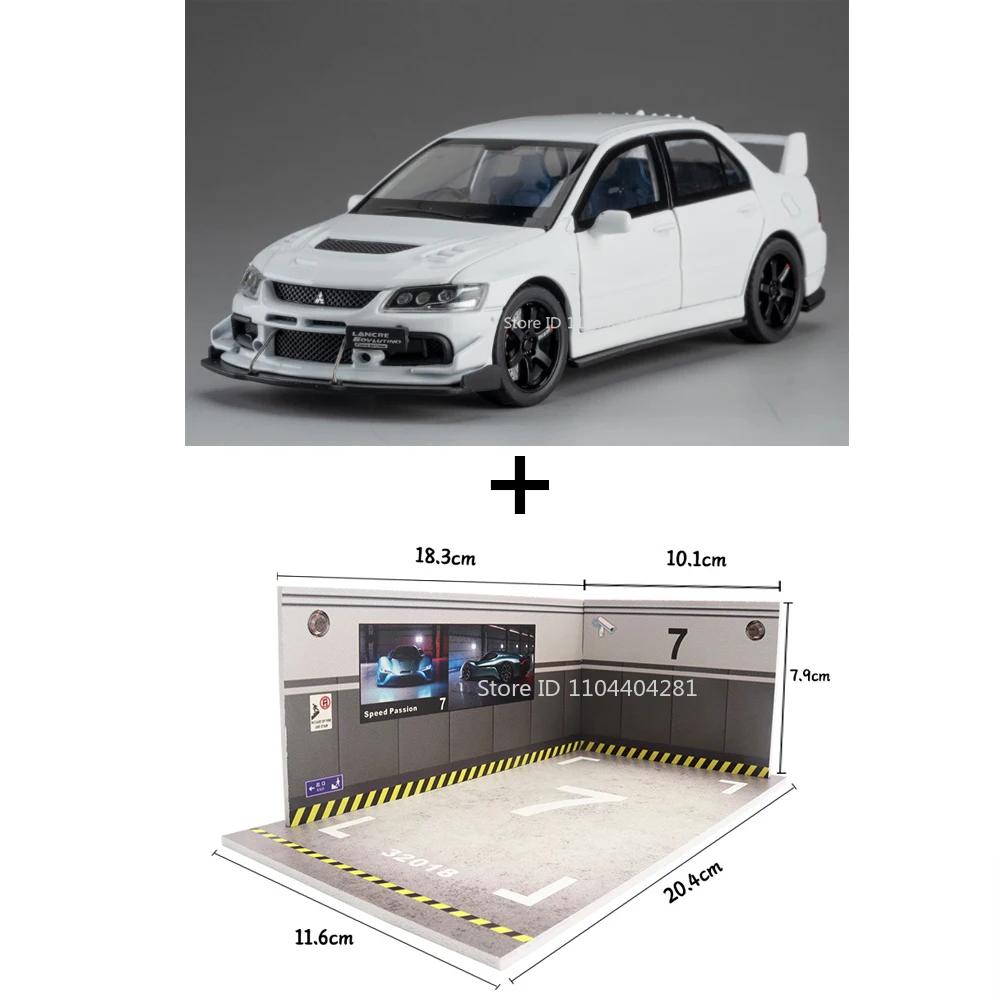 1:32 Mitsubishi Lancer Evolution Ix Alloy Sports Car Model Toys Diecast Vehices Doors Opened Sound Light Pull Back Boy Toy Gift