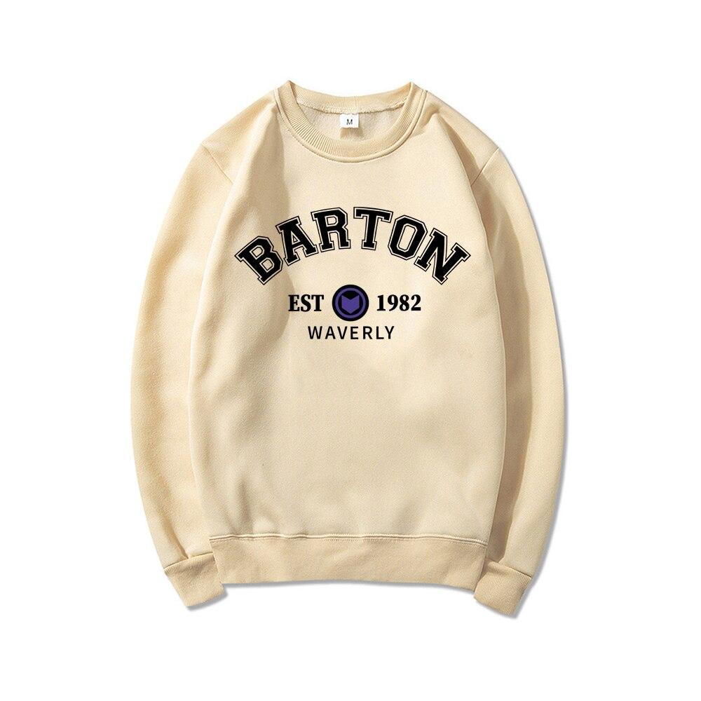 Barton 1982 Crewneck Sweatshirt Barton Sweater Fashion New Superhero Sweatshirt Women Graphic Hoodie Long Sleeve Pullovers Tops