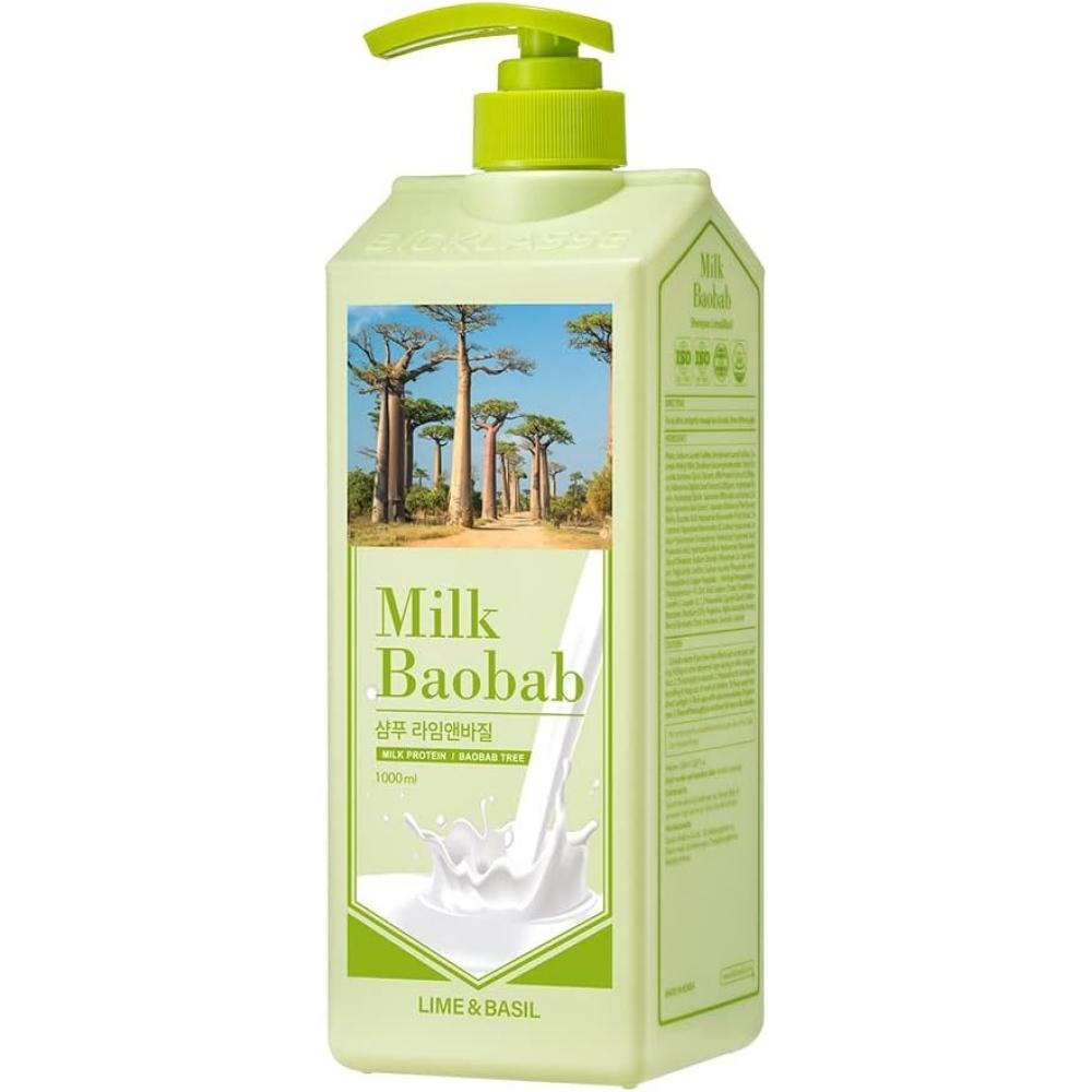 Milk Baobab [official] Shampoo  Lime   Basil  1000ml  1000ml Lime   Basil