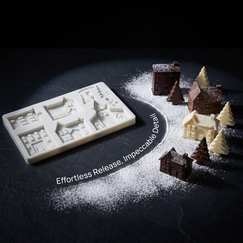 Multiple Cavity Design Silicone Mold Food Grade Silicone Cake Decor Mold Holiday Baking