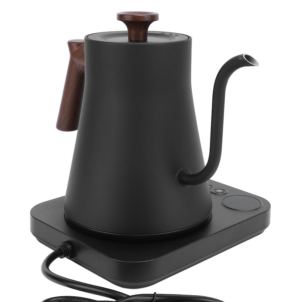 Bollitore Elettrico a Collo d'Oca 1200W Acciaio Inossidabile 304 Controllo della Temperatura Teiera Bollitore per Caffè Pour Over con Schermo LCD Timer per Casa