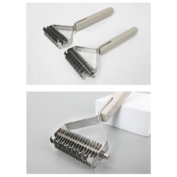 Multiuse Pet Massage Comb For Thick Furs Coat Quick Detangler Tool With Easy to Grip Handle Slicker Brush for Home Use