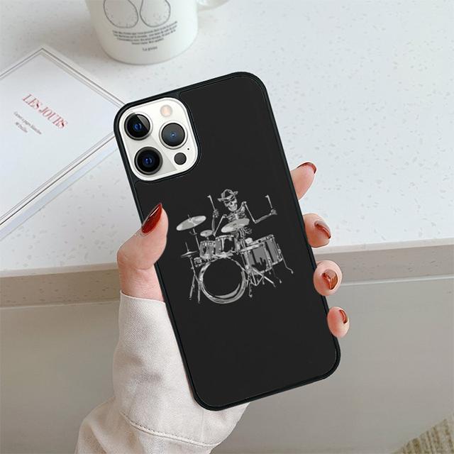 Drummer Playing Drums Phone Case For iPhone 17 Air 13 12 14 15 16  Cover For Apple 14 15 16 Pro Max Plus Coque