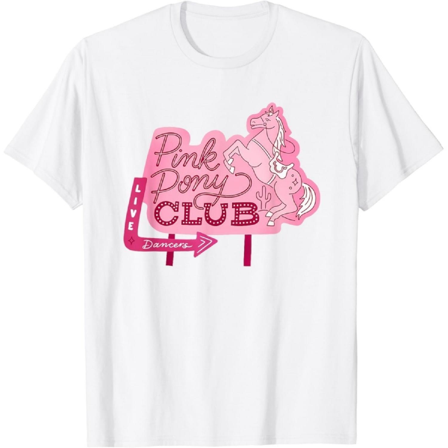 

XWDHMHFE Pink Pony Club Live Dancers T-Shirt XXXXXL білий