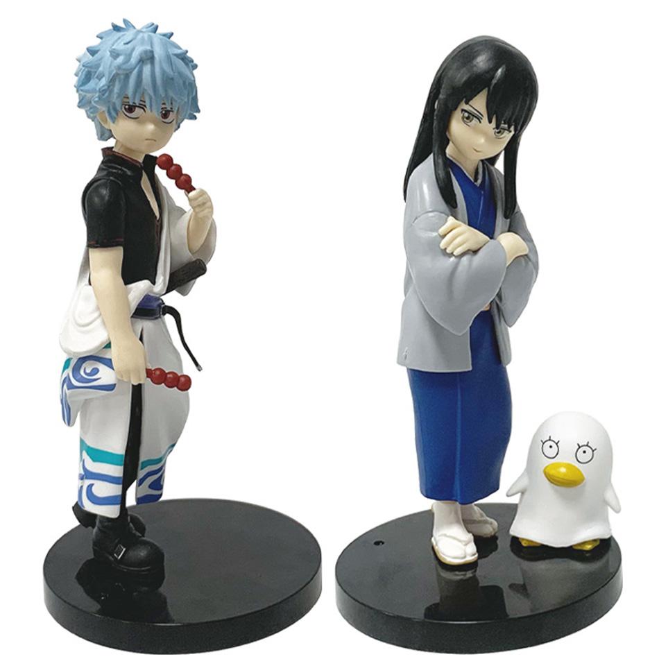 Adokenette GINTAMA Anime Action Figure - Katsura Kotarou & Sakata Gintoki PVC Collectible Model Toy for Kids And Gift Ideas
