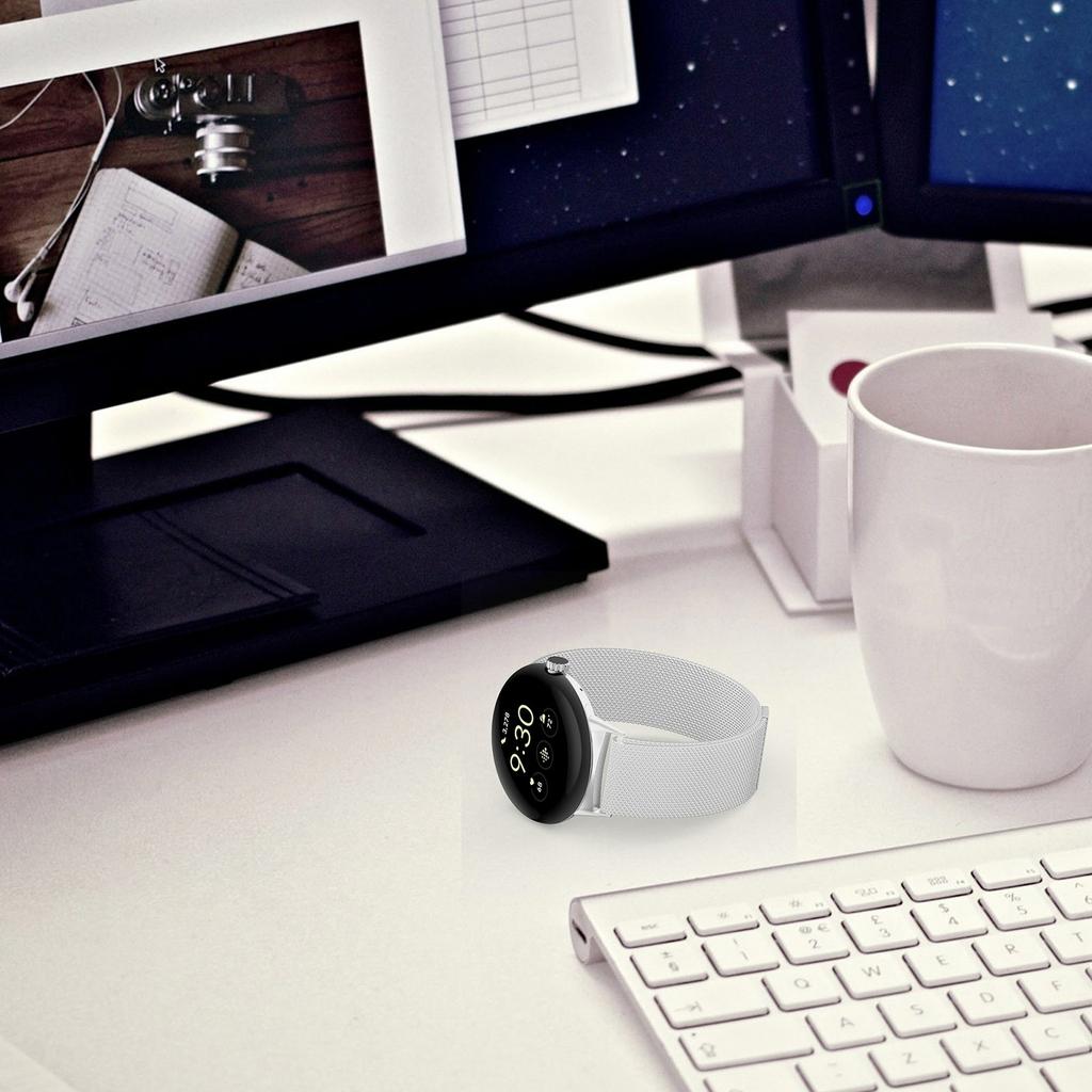 Pentru Google Pixel Watch 3 45mm Brățară Milaneză Oțel Inoxidabil Magnetic Mesh Curea de Ceas