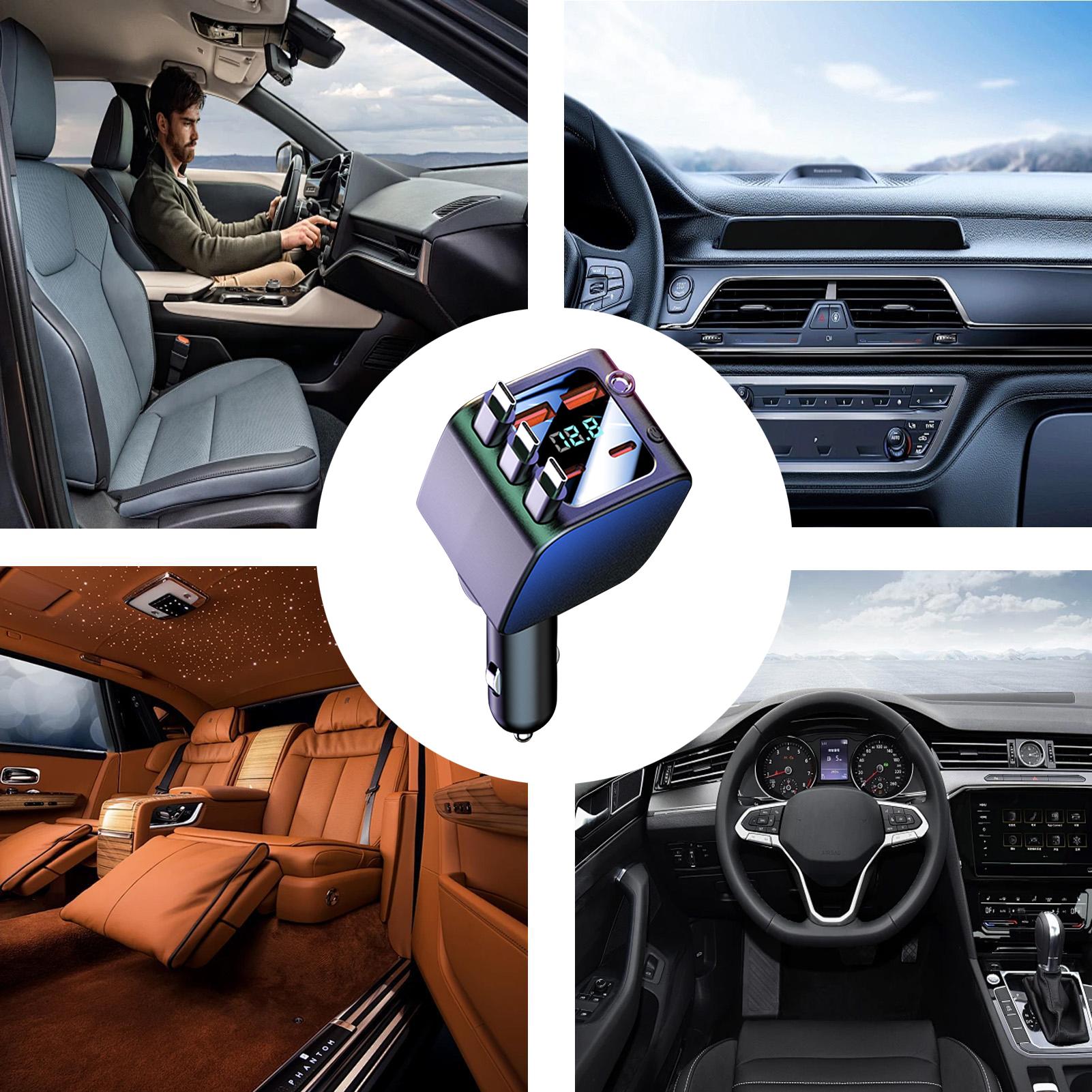 

Retractable Car Charger Fast Charging 2 USB Ports Auto Supplies With Starlight Car Charging Port For Daily Commute Adventure China Mainland