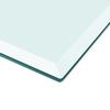 Dessus de table - vidaXL - Rectangulaire - Verre trempé - 1200 x 650 mm - Transparent