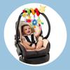 Plush Baby Bed Stroller Bell Toys Stretchable Spiral Hanging Baby Toy Bed Wrapped Toys  0-12 Months