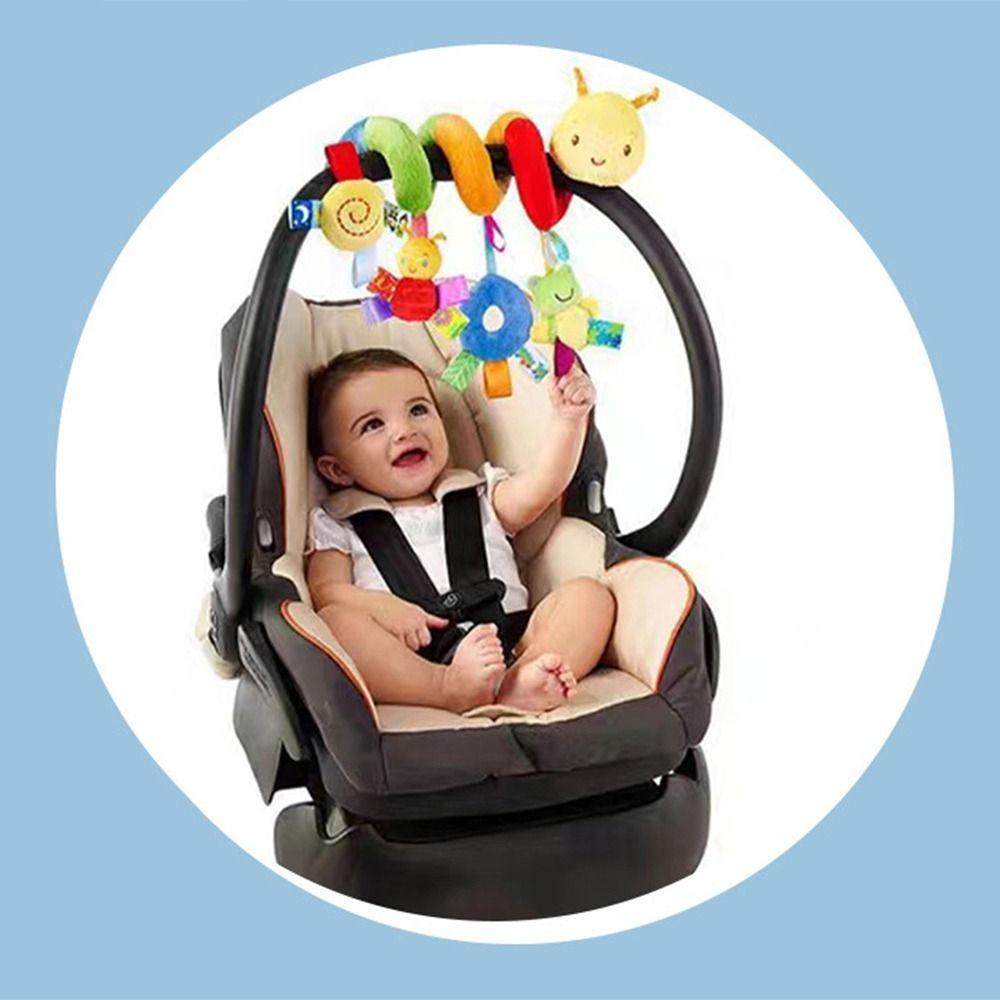Plush Baby Bed Stroller Bell Toys Stretchable Spiral Hanging Baby Toy Bed Wrapped Toys  0-12 Months