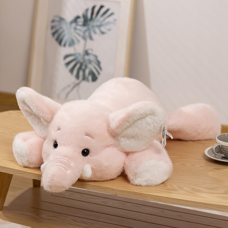 Plush Toy Elephant Sitting Lying Posture Stuffed Doll Decoration Kids Xmas Gift