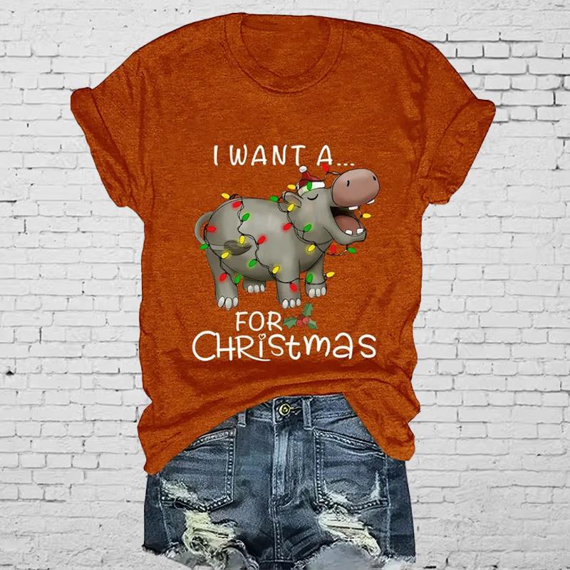 

Модная женская футболка с принтом животных из мультфильмов, забавная повседневная футболка с круглым вырезом и короткими рукавами, летняя женская футболка 8XL оранжевый