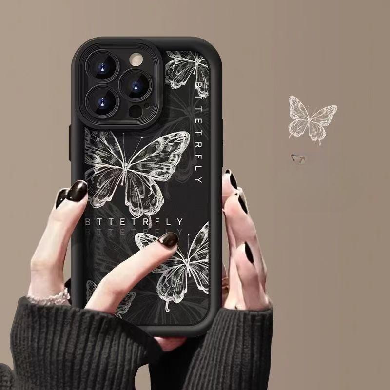 

Corundum High Bamboo Hollow Butterfly Suitable for Apple 16pro Mobile Phone Case Anti Fall Full Inclusive IPhone 15 Protective Case Apple 16