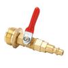 Dual Purpose Winterize Adapter with Quick Plug Brass Ball Valve 3 4in GHT Thread for RV Camper Boat Trailer