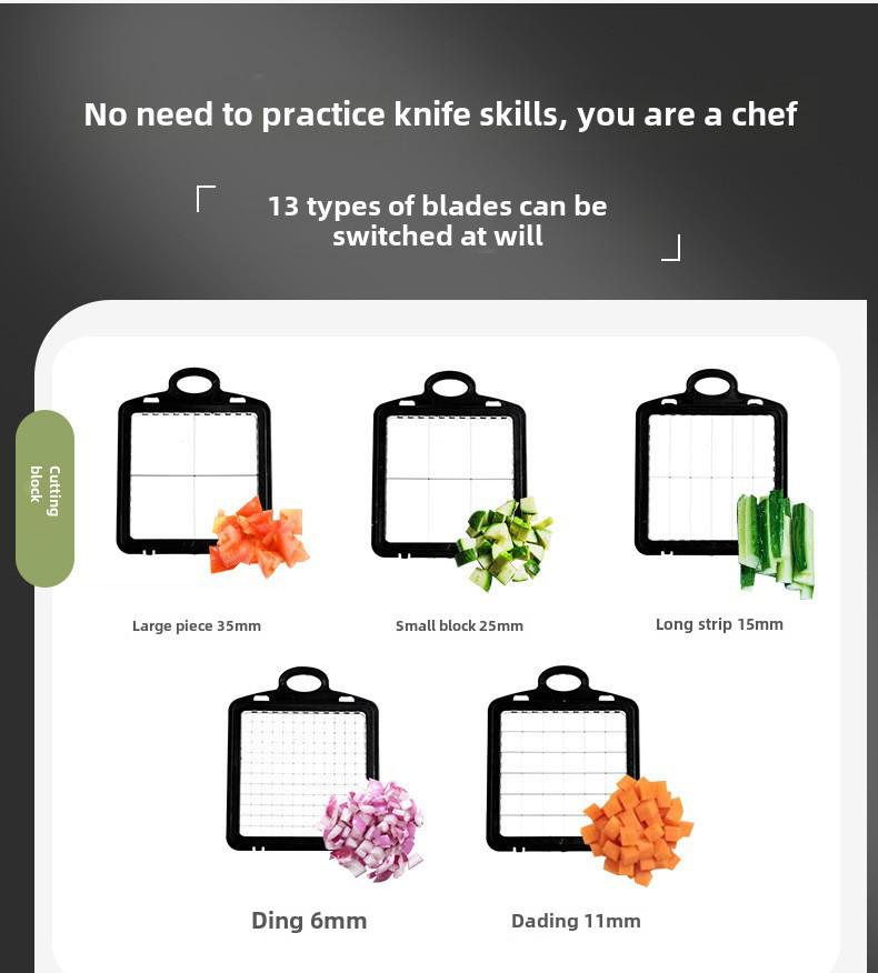 Coupe-légumes et fruits multifonctionnel pour couper et râper