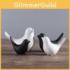 Contemporary Ceramic Bird Figurine With Minimalist Finish For Wedding And Party Gifts