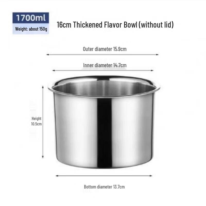 

Ruhan Stainless Steel Seasoning Bowls