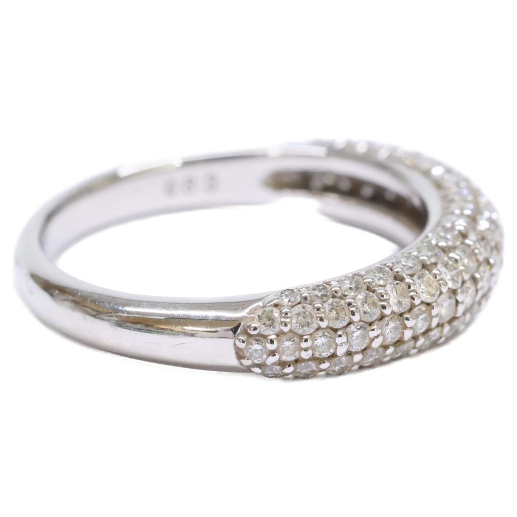 PonteVecchio K18WG 0.83ct Diamond 3-row Half Eternity Ring ring White goldUsed