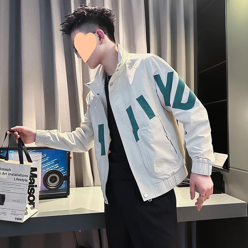 Jacke Herren Frühling und Herbst Modelle Neue Spleißen Trend Koreanische Version Herrenjacke zum lässigen Tragen