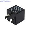 LED Flasher 12V Adjustable Frequency LED CF14 3 Pin Adjust 12V LED Flasher Relay Car Turn Signal Indicator Blinker Light