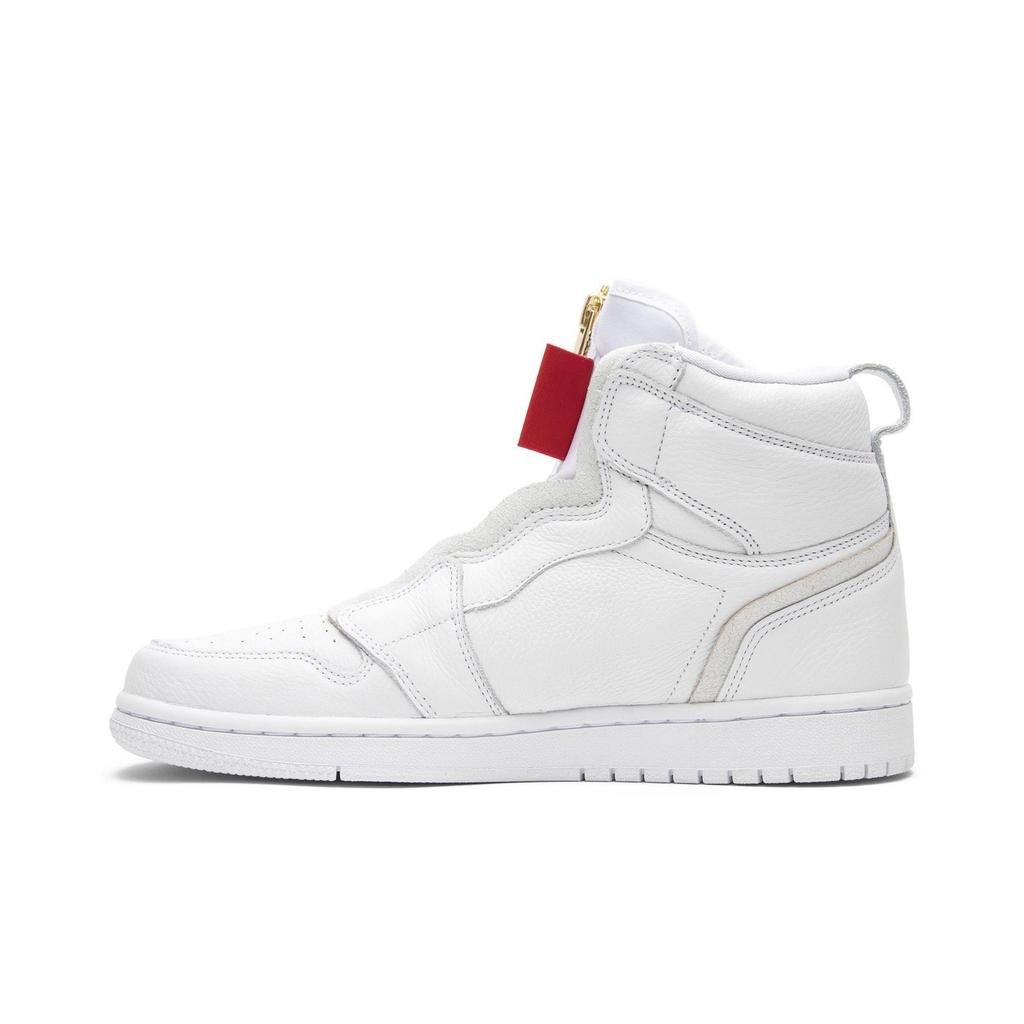 Womens Air Jordan 1 Retro High Zip 'White' (women's sizes) White / University Red Vintage Basketball Shoes AQ3742 116