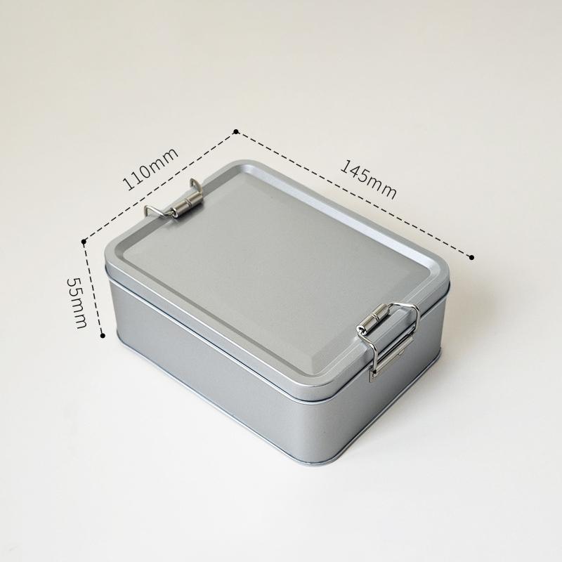 Rectangular Tinplate Cookie Tins Box With Lid Dustproof Home Kitchen Desktop Storage Tin For Candy Coffee Tea Jewelry Chocolate