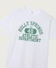 CHAMPION Basic Garment Washed Arch Graphic T-Shirt Green