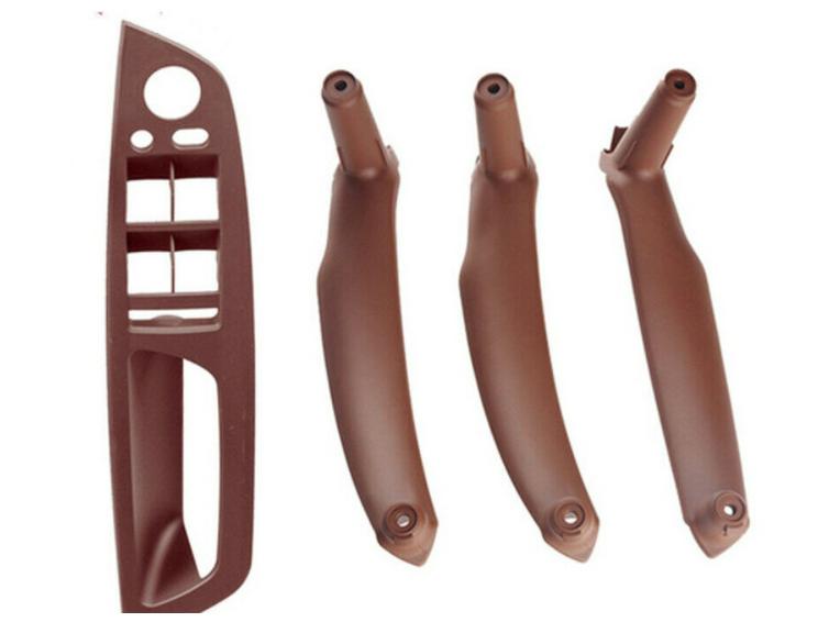 51416975783 BMW E70 X5 Interior Door Handle Set - 4-Piece, Red Brown, Non-Sticky