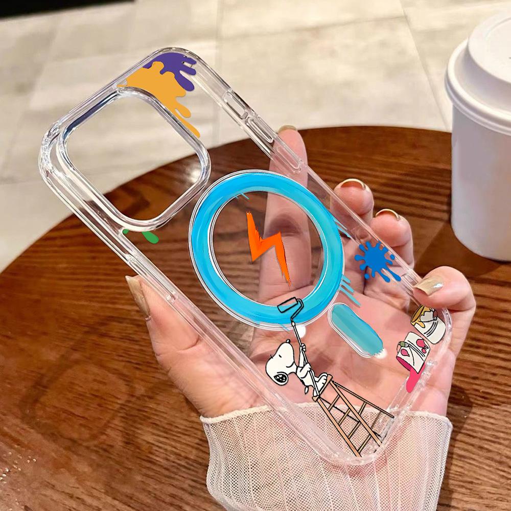 Magnetic Phone Case for iPhone 12 14 16 17 Pro 17 16 15 14 13 12 Pro Max  12 13 14 15  16 High Quality Shockproof Shell Full Protection Cute Style